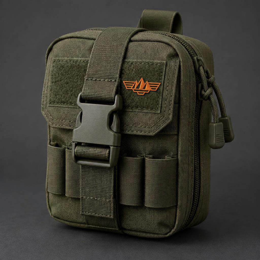 Trailblazer Compact Medical Pouch — Olive green